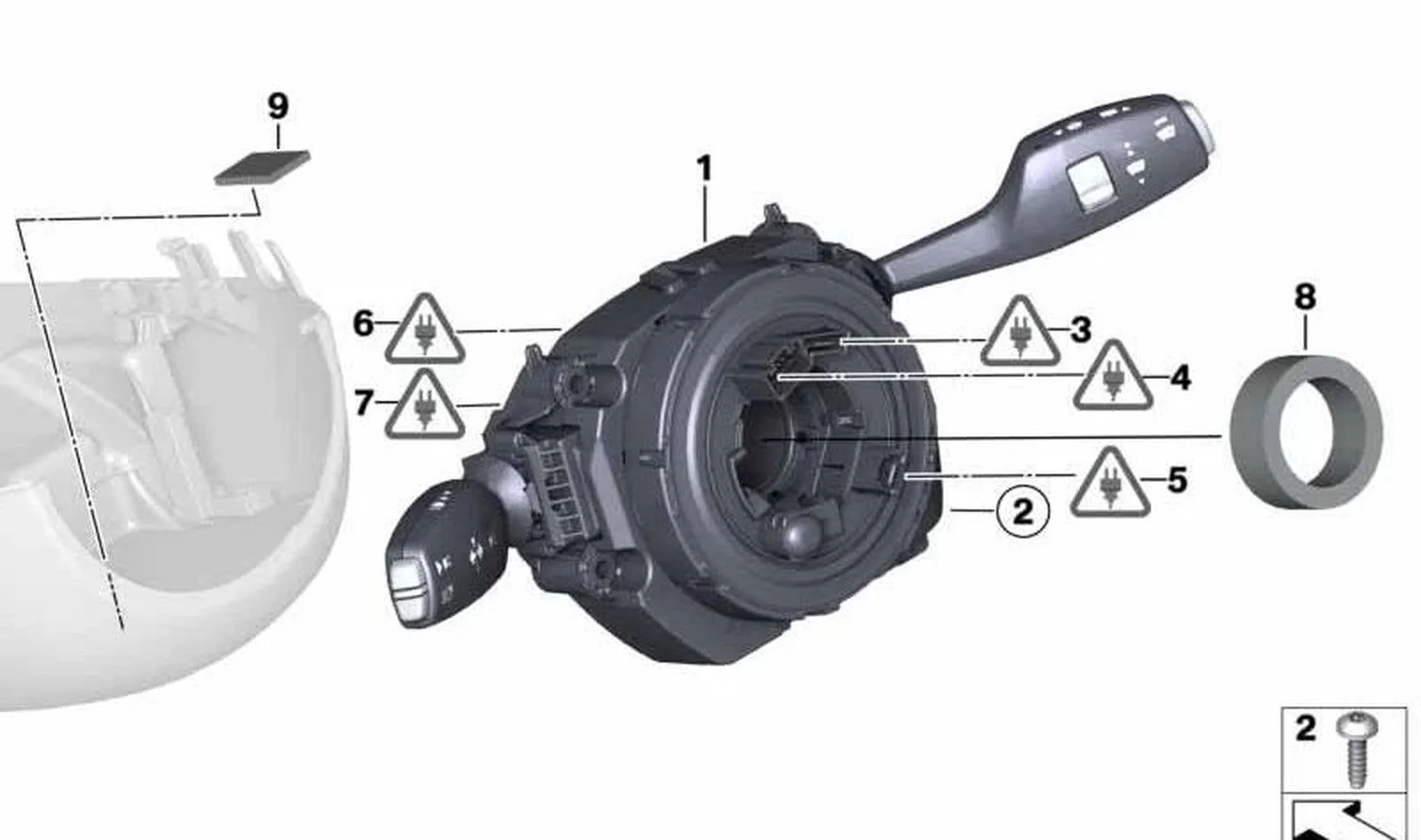 BMW F20 F25 Direksiyon Kolonu 61319351148