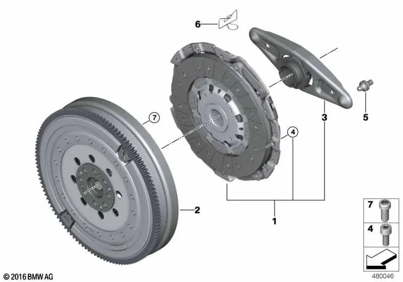 BMW F20 F30 Debriyaj Seti 21208631807