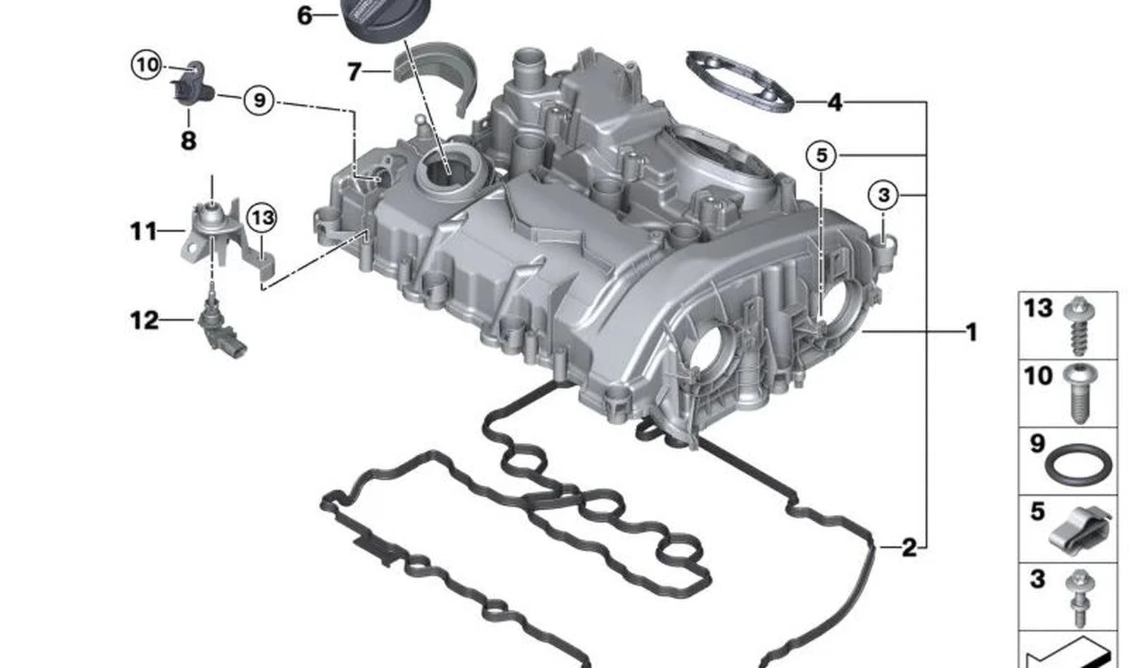 BMW F20 F30 F32 F36… B38 Sibop Kapak Contası 11128618515