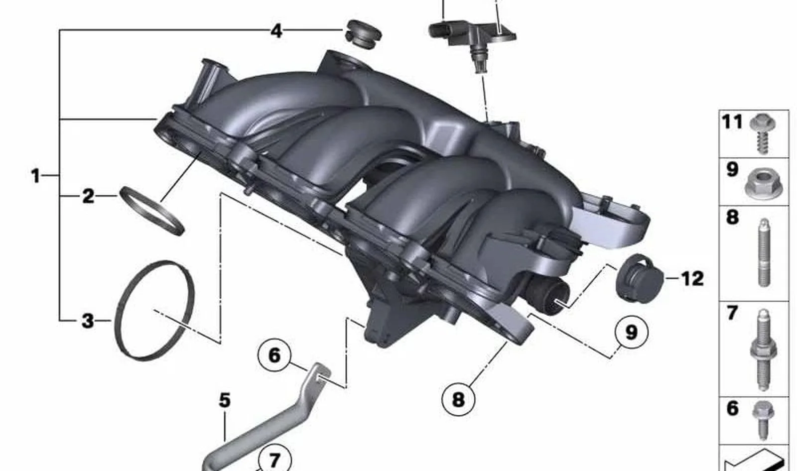 BMW F20 F30 N13 Emme Manifold Boğaz Contası 11617528341