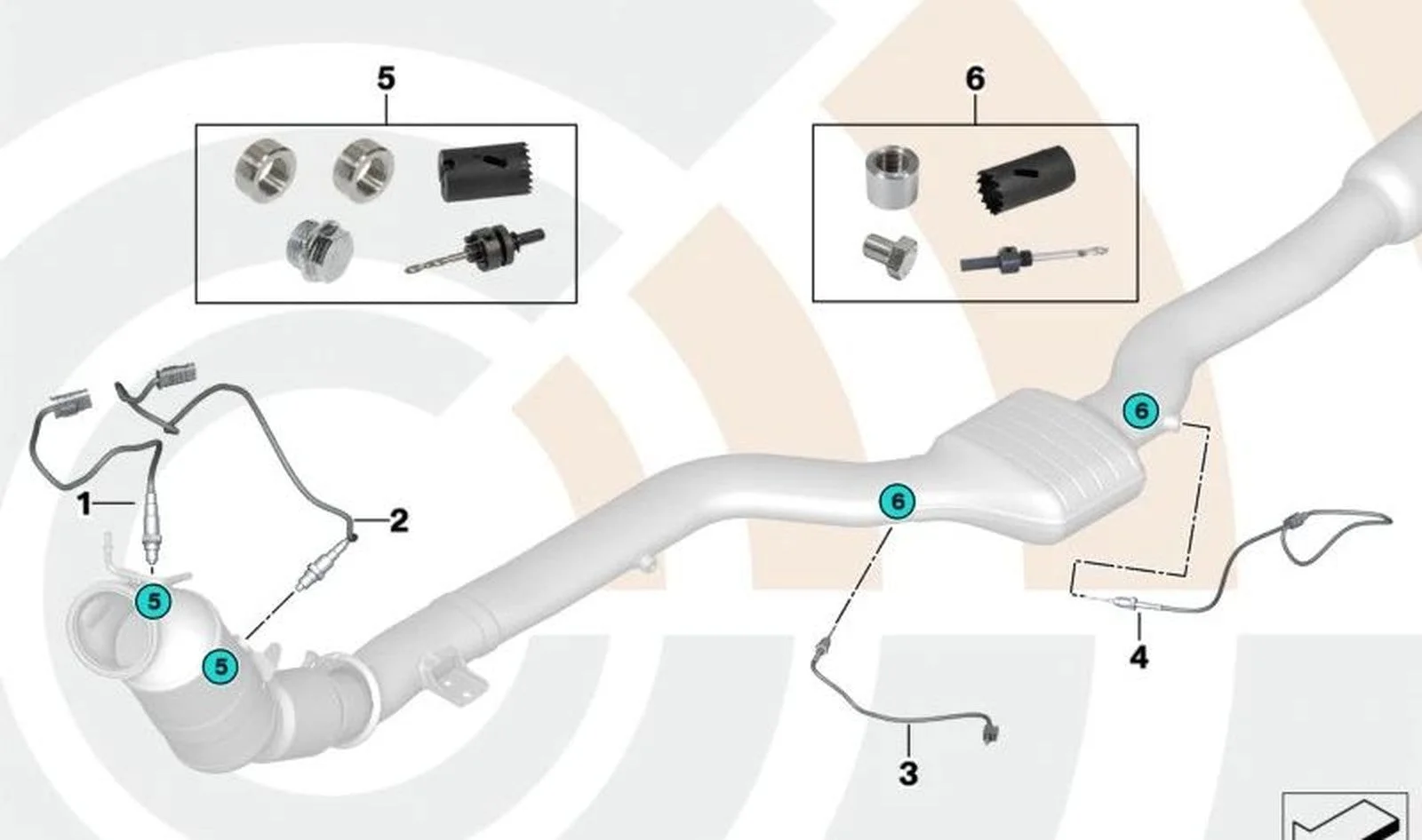 BMW F20 F30 N13 Lambda Sensörü Alt 11787599942
