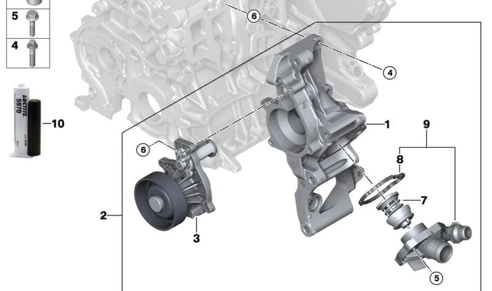 BMW F39 F45 F48 F55… B37 B47 Mini Termostat Kapağı 11518577894