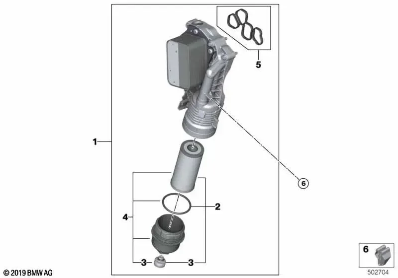 BMW F39 F48 B47 Yağ Filtresi Kapağı 11428593190