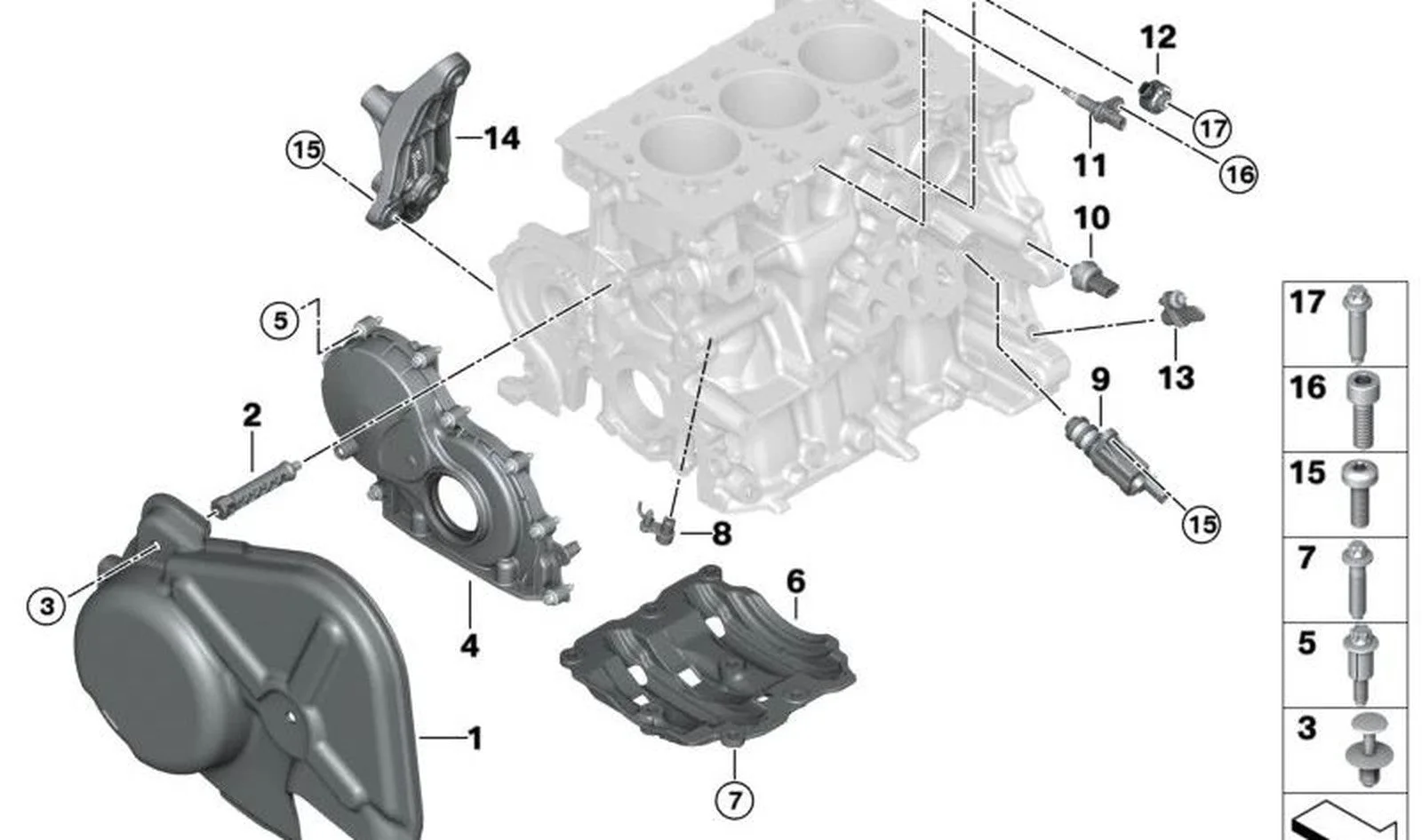 BMW F40 F44 B38 B38C Yağ Ayırıcı 11138631883