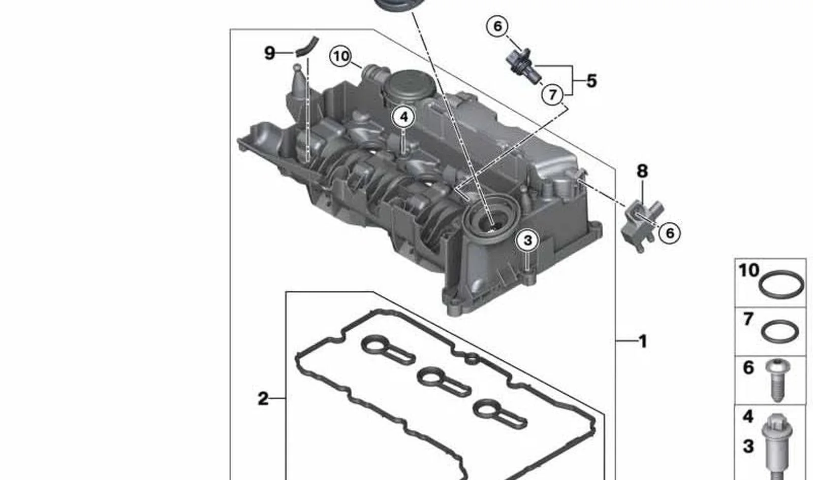 BMW F40 F44 F45 F48… B37 B37B Mini Külbütör Kapak Contası 11128473264