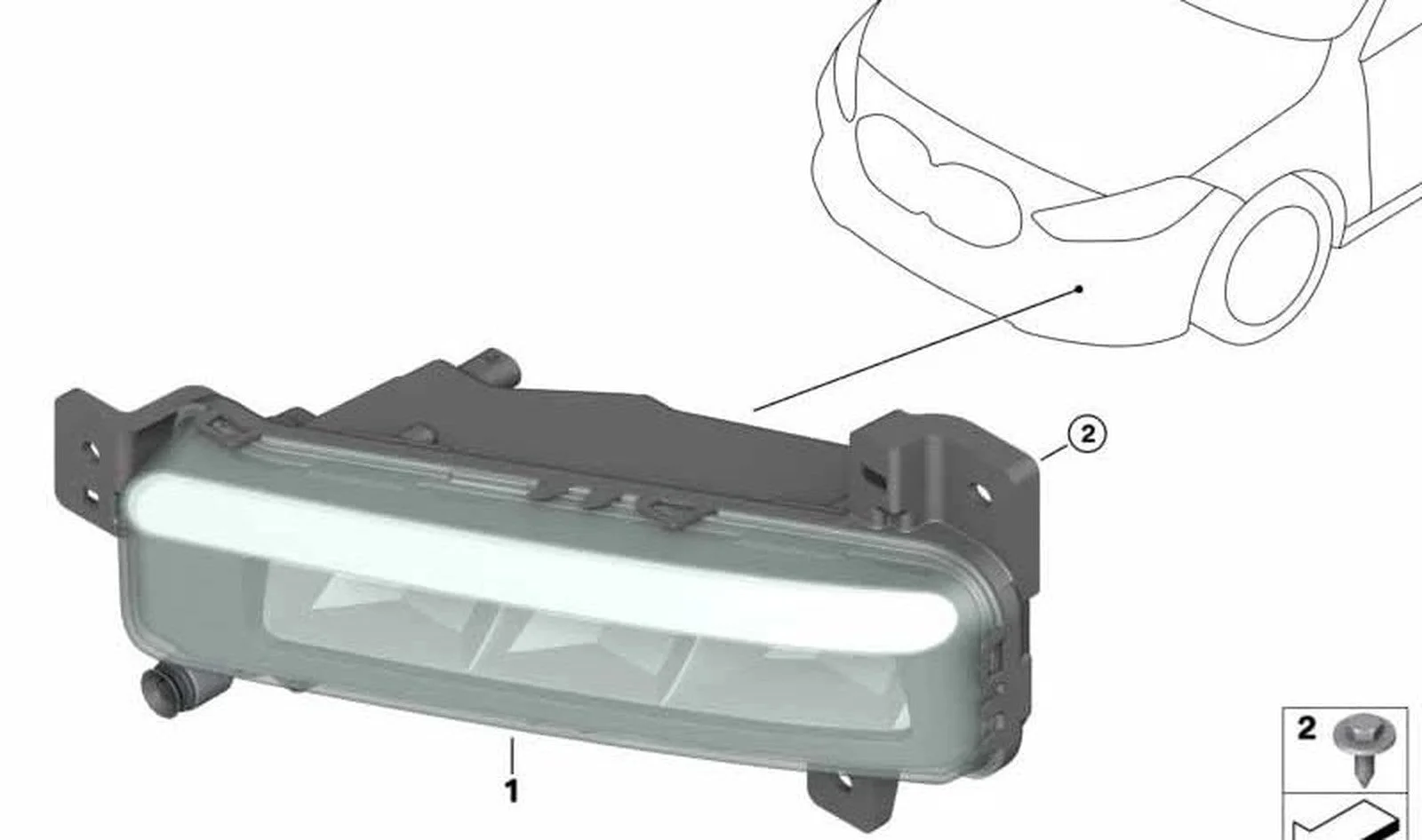 BMW F40 F45 G07 Lci Sis Farı Sol 63177471081