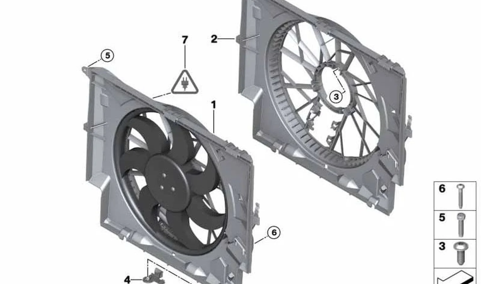 BMW E81 E82 E84 E87… Fan Davlumbazı 17427794231