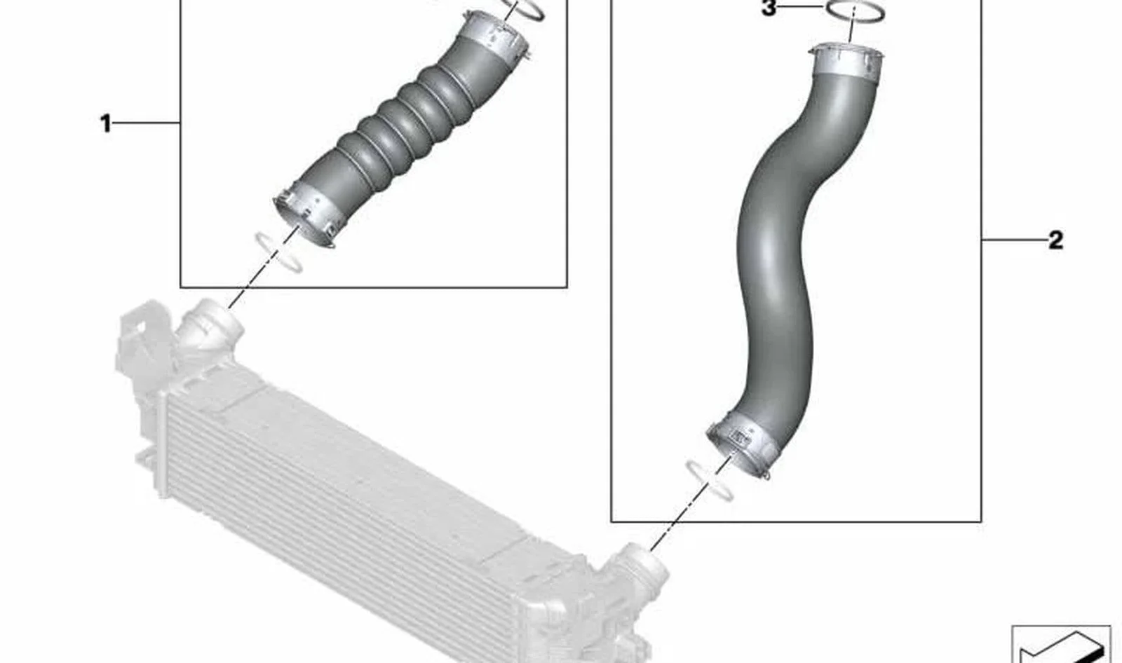 BMW G01 G05 G11 G12… B57 Turbo Hortumu 11618571025