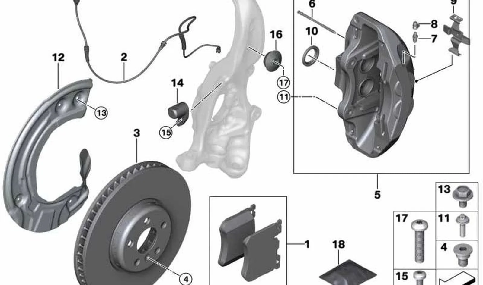 BMW G05 G07 G11 G12… Ön Fren Balatası 5.0İX-DX 34116888460
