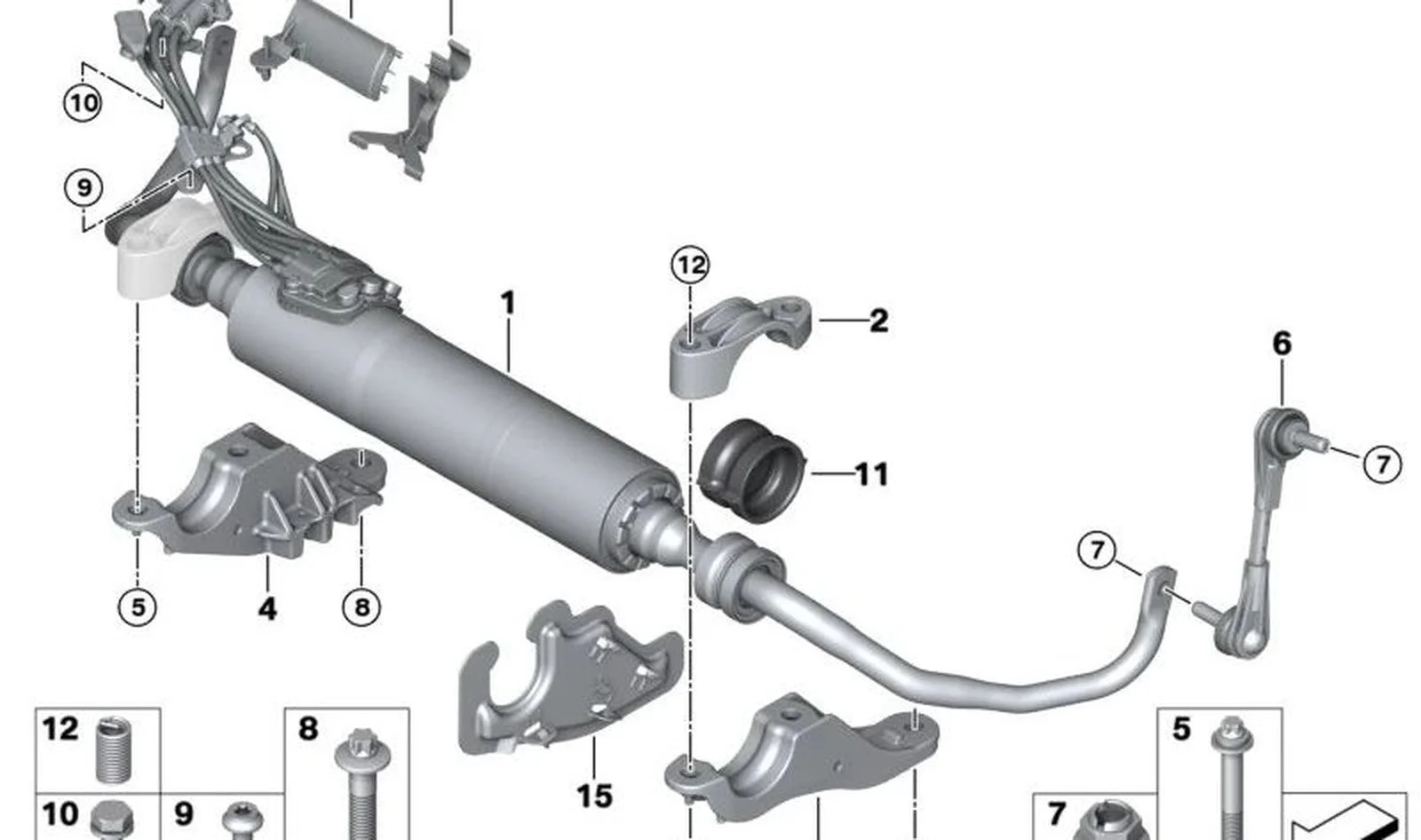 BMW G11 G14 G30 G32 Ön Viraj Askı Rotu Xd/ix 31306861485