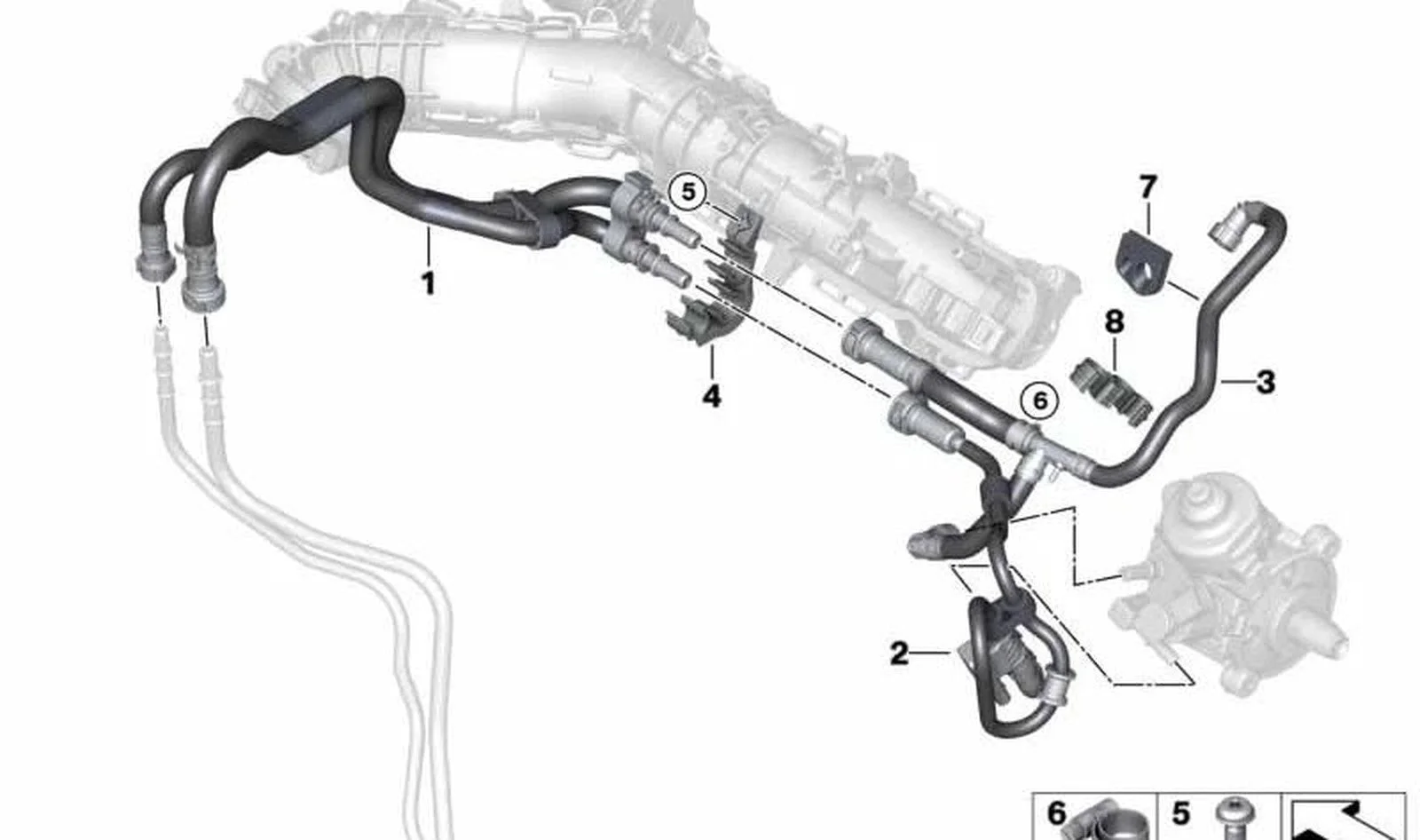 BMW G11 G30 B47 Yakıt Besleme Hattı 13538518821