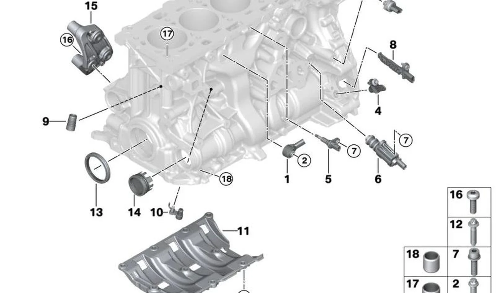 BMW G20 G30 B48 Karter Yağ Ayırıcı 11137634190