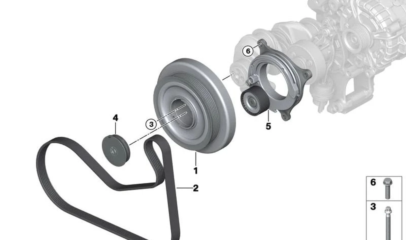 BMW G20 G30 B57 Grank Kasnağı 11238571269