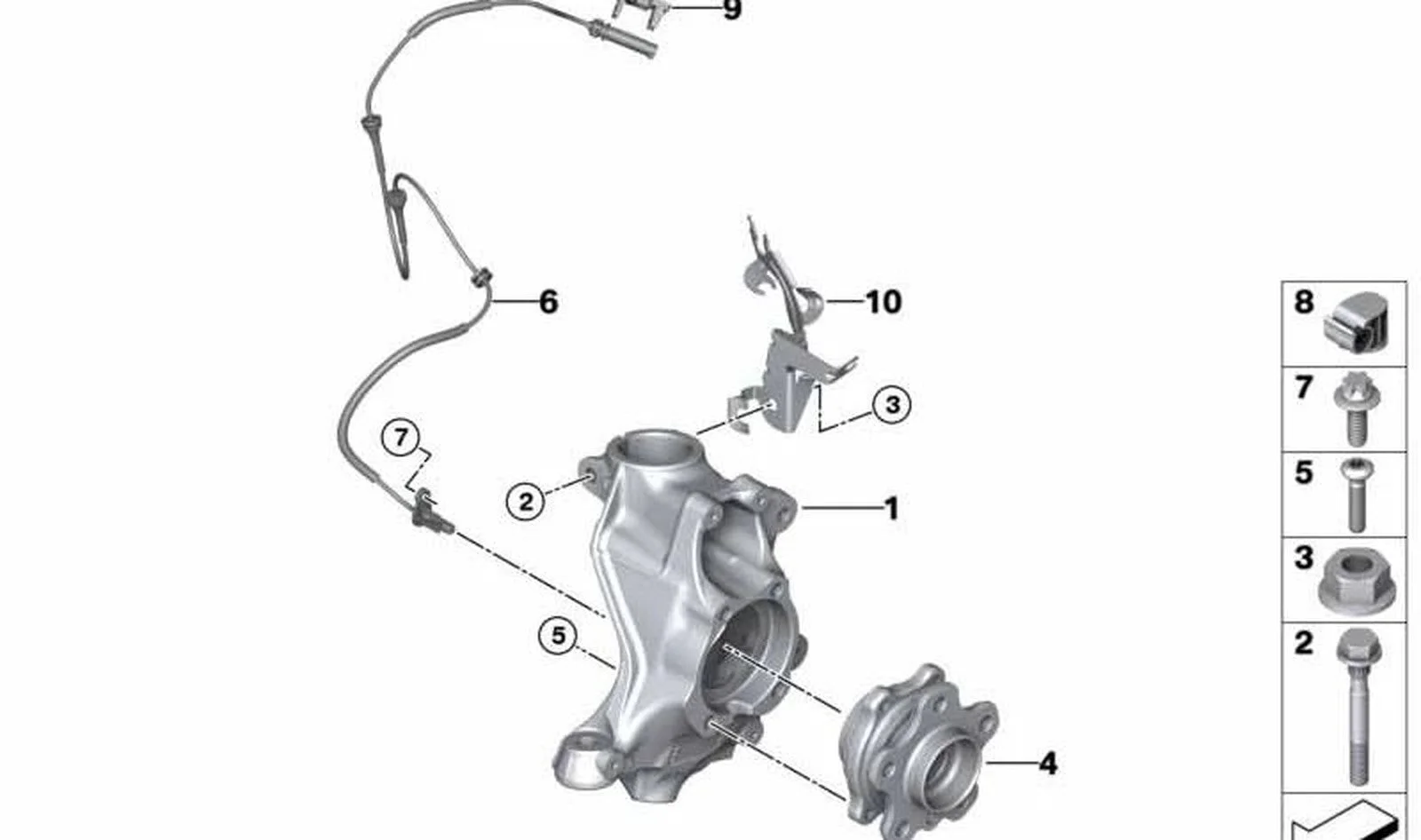 BMW G26 Ön Taşıyıcı Sağ 31216892512