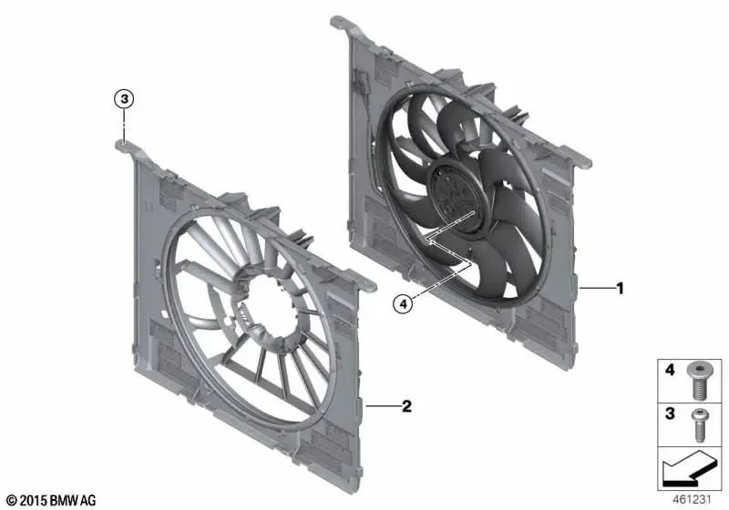 BMW G30 G31 G32 B47 Davlumbazlı Fan B/d 400W 2.0D 17428472266