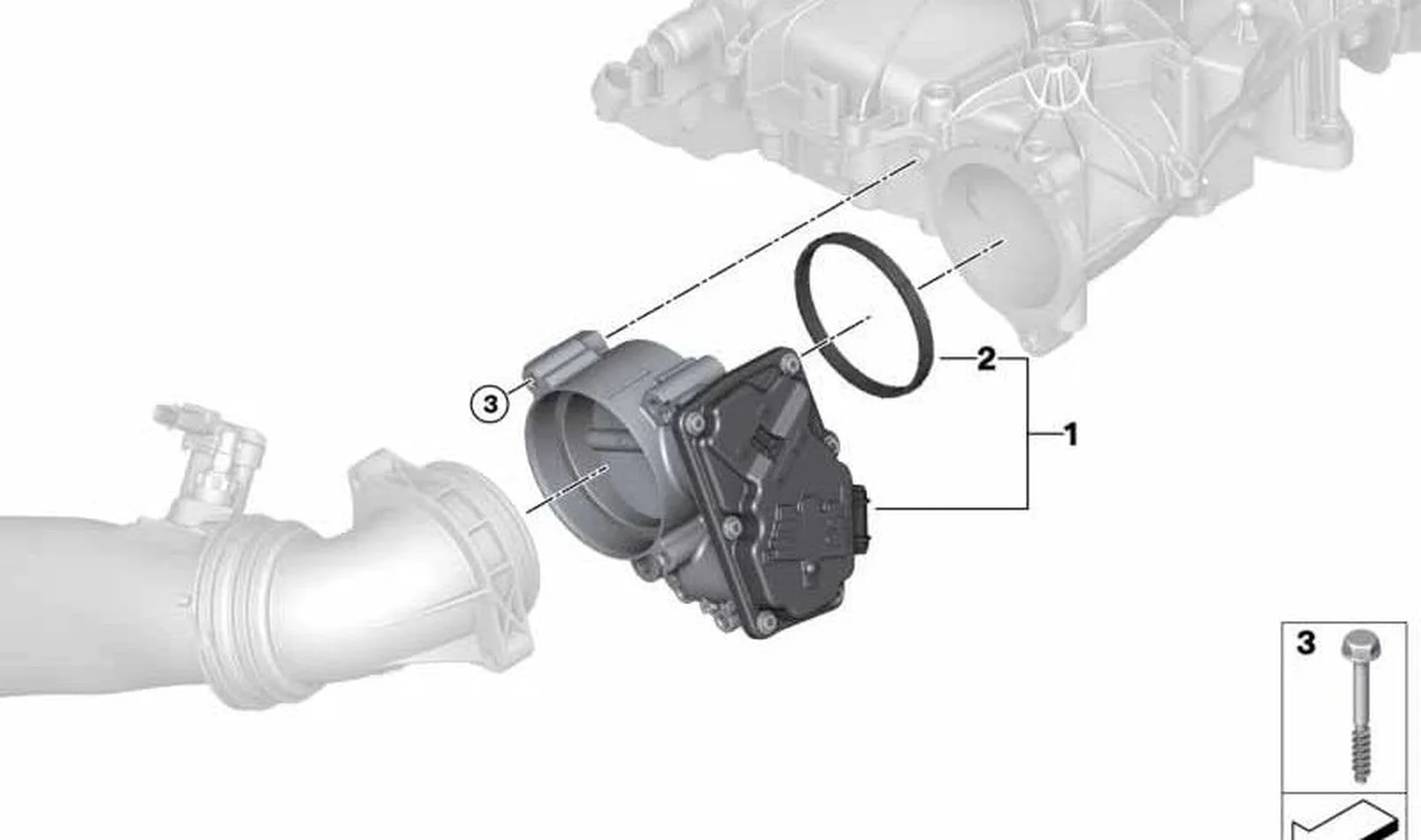 BMW Gaz Kelebeği B58C-D-X 13548667415