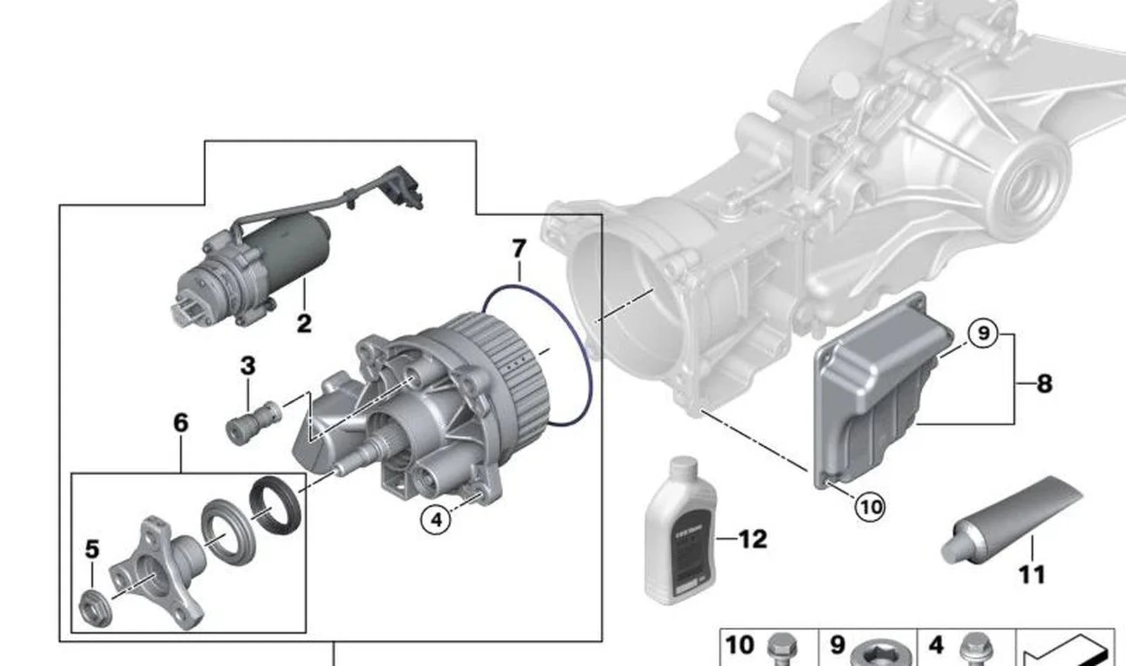 BMW F40 F44 F45 F46… Haldex Yağı Lamel Kavrama (Sarı) 0,85 Lt 83222413513
