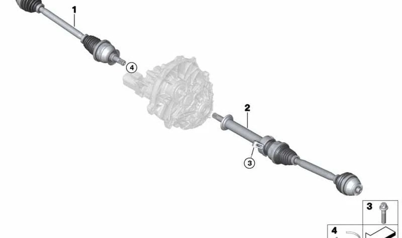 BMW İ8 Aks Mili Komple Sol 31608611323