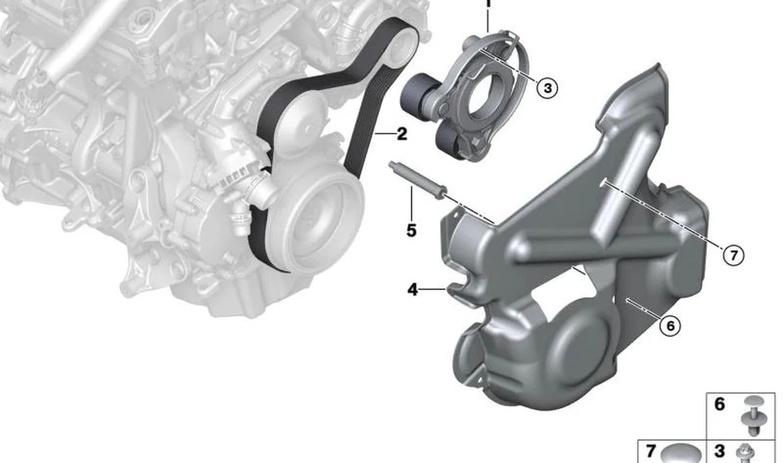 BMW F39 F45 F48 I15 B38 İ8 Kayış Gergi Kütüğü 11287634197