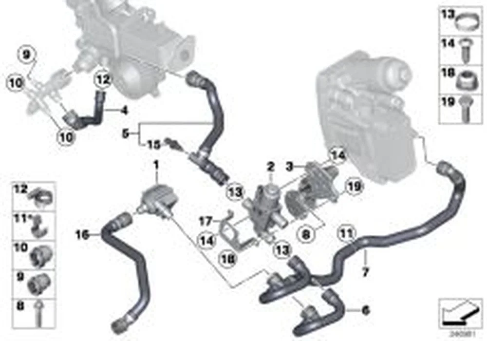 BMW 5 Serisi F10 Kalorifer Musluğu 11538572513