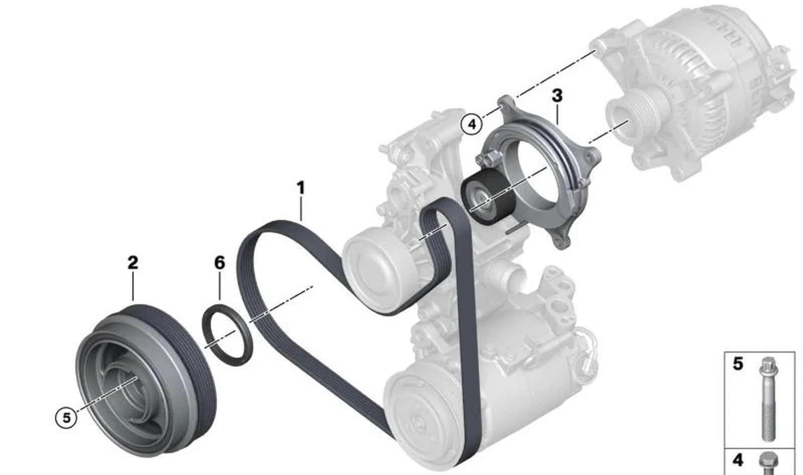 BMW F30 F32 G12 G30 Krank Kasnağı 11238638446