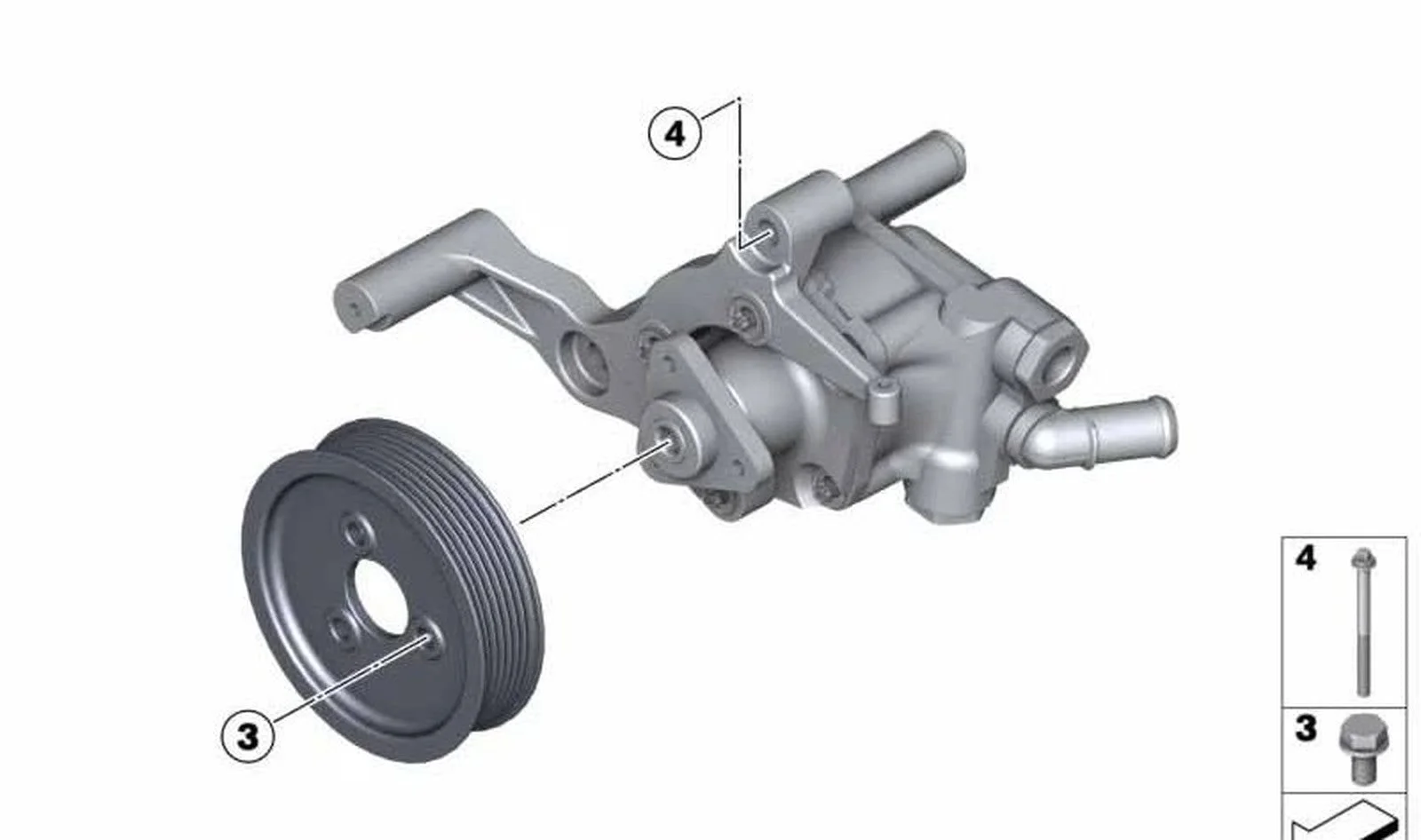BMW M5 M6 Direksiyon Pompa Kasnağı 32427843248