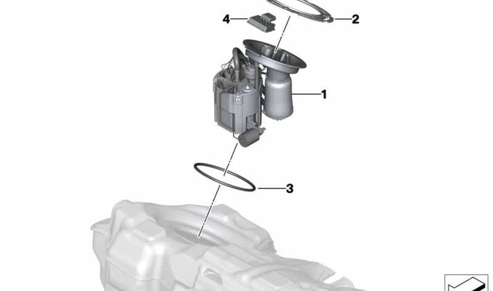 BMW MINI F55 F56 F57 Mini Depo İçi Yakıt Pompası B37-A-B/B47-D 16117300473
