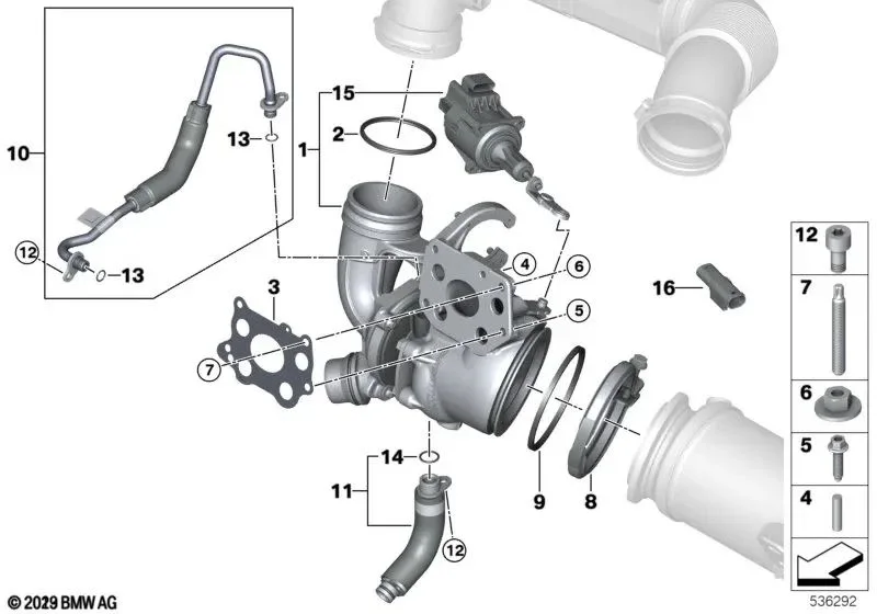 BMW F20 F21 F22 F23… N13 Motor Turbo Oringi Contası 316 11537610049