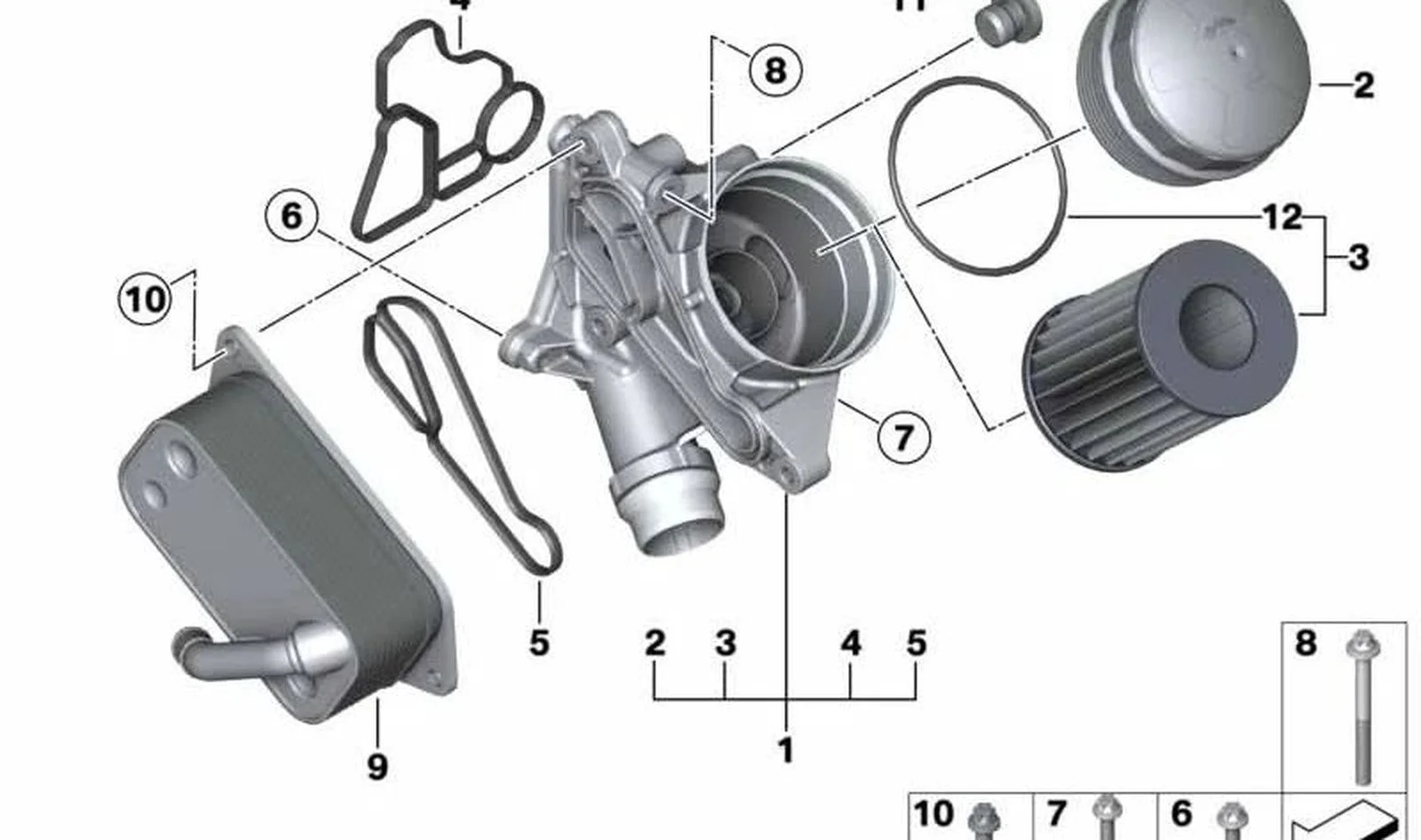 BMW E60 E61 E63 E64… N20 N52 Motor Yağ Kapağı 11427525334