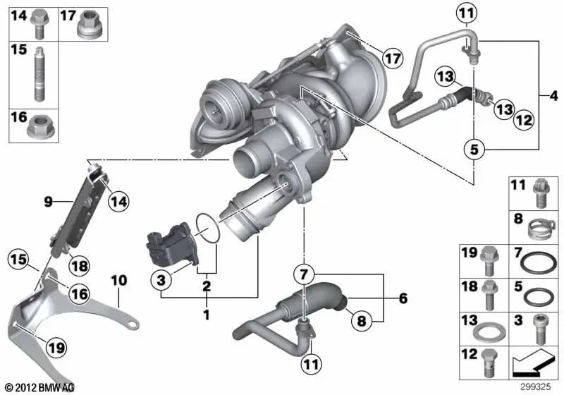 BMW N13 Turbo Destek Ayağı 11657615516