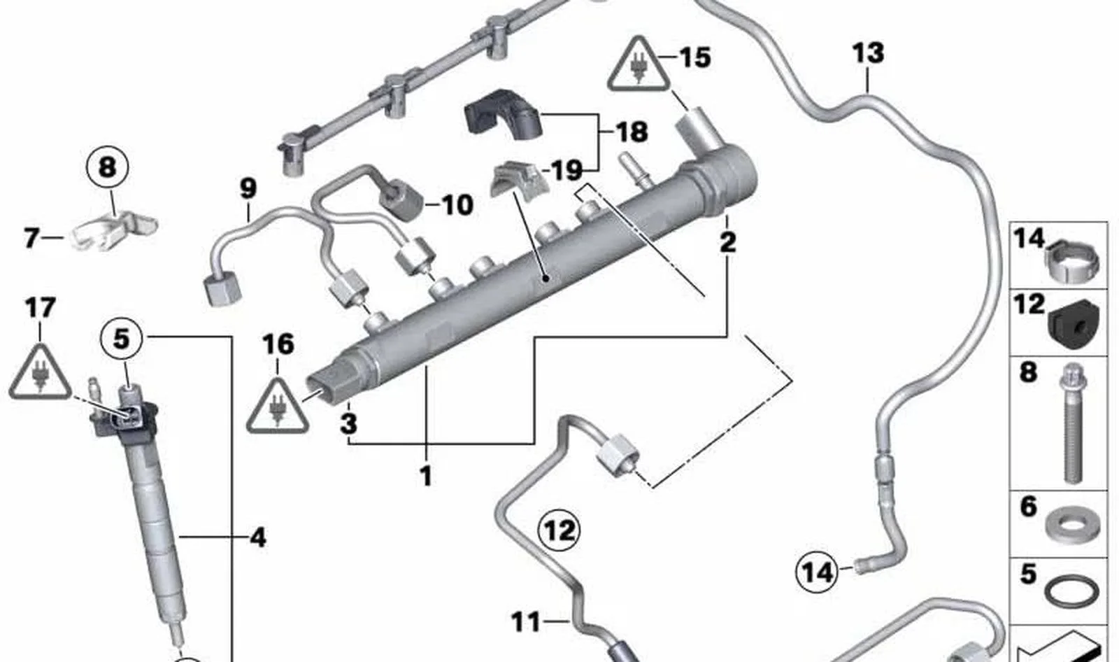 BMW E60 E83 E84 E87… N47 Mazot Geri Dönüş Hortumu 13537807228