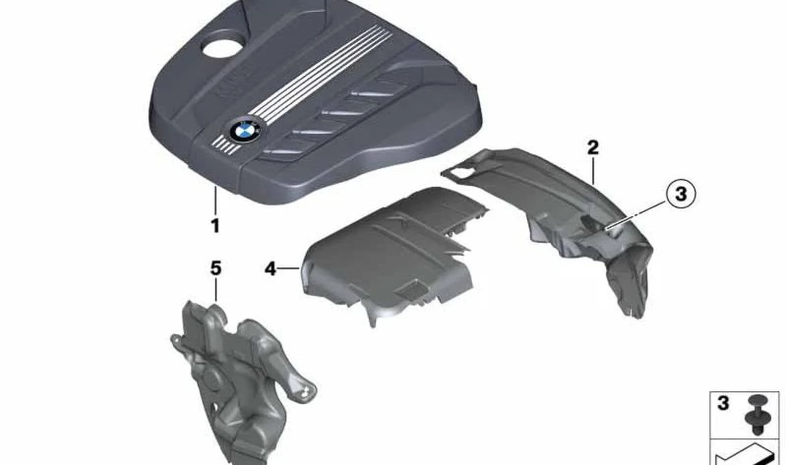 BMW 5 Serisi F10 F11 Ön Kapak Akustik 11148515770