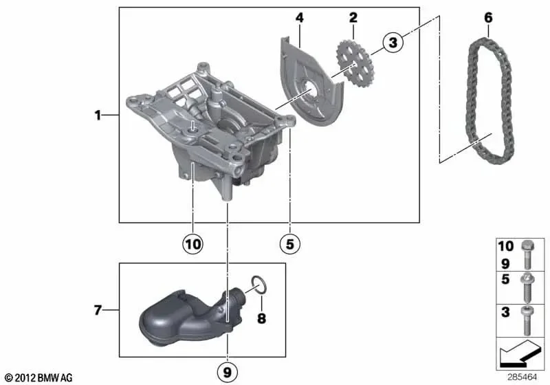 BMW F01 F02 F06 F07… N57 Yağ Pompası 11417823206