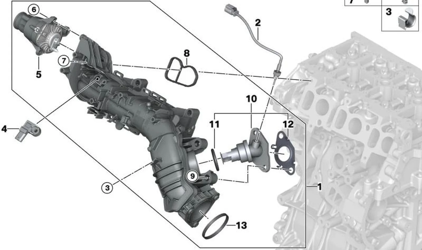 BMW 1 Serisi F20 F21 B37 Emme Manifoldu 11618513854 BMW GROUP