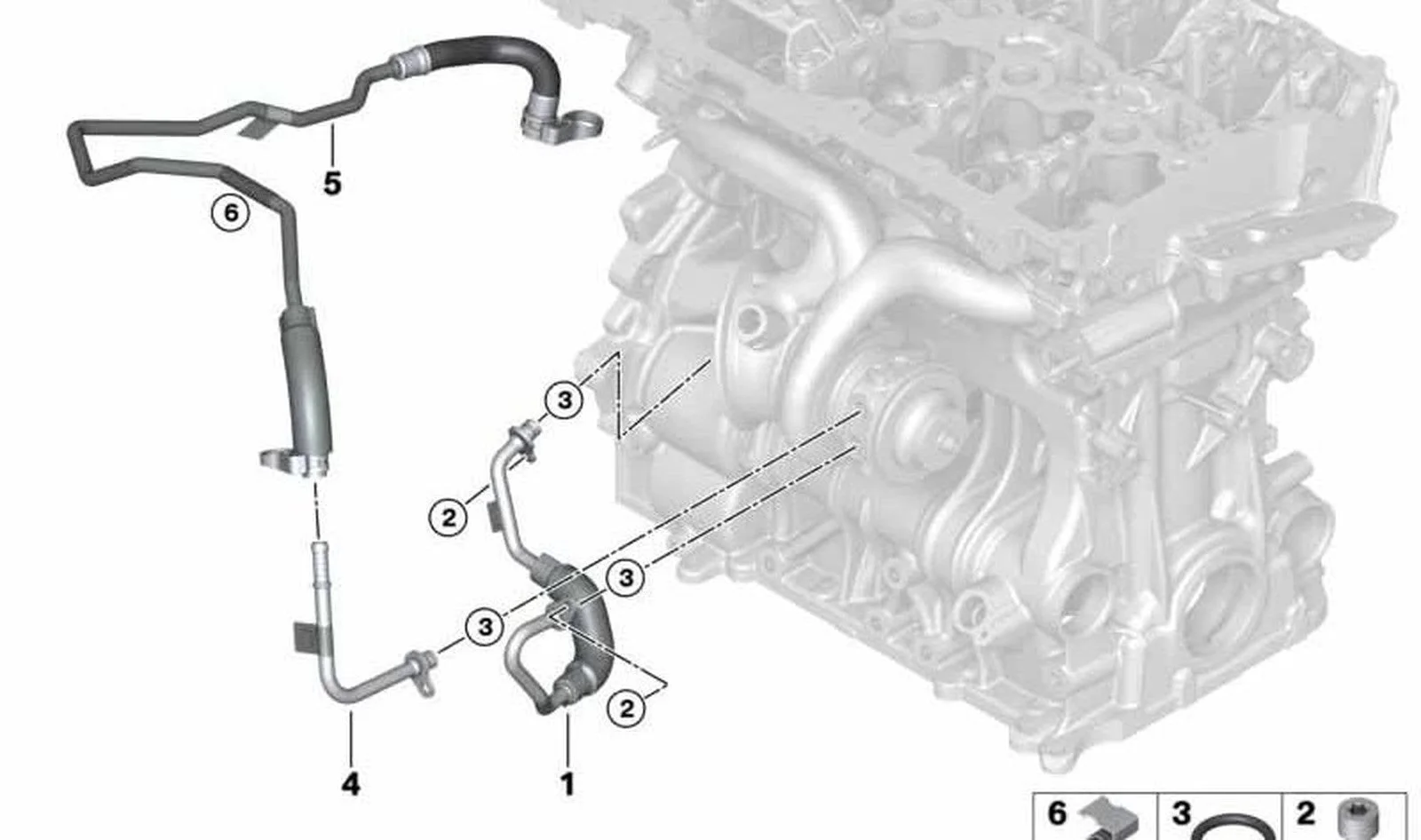 BMW F90 F91 F92 F93… B57 Oring 07148861482