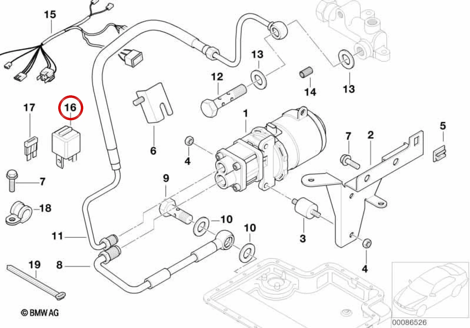 BMW E24 E28 E30 E34… Röle Yeşil F Serisi 61368373700 BMW GROUP