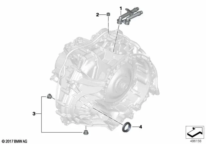 BMW Şanz. Su Borusu Üst İkili 28008689821