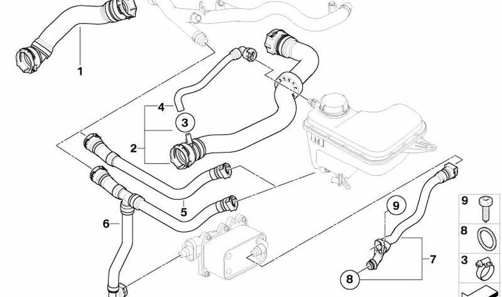BMW X3 E83 Su Hortumu 11533401583