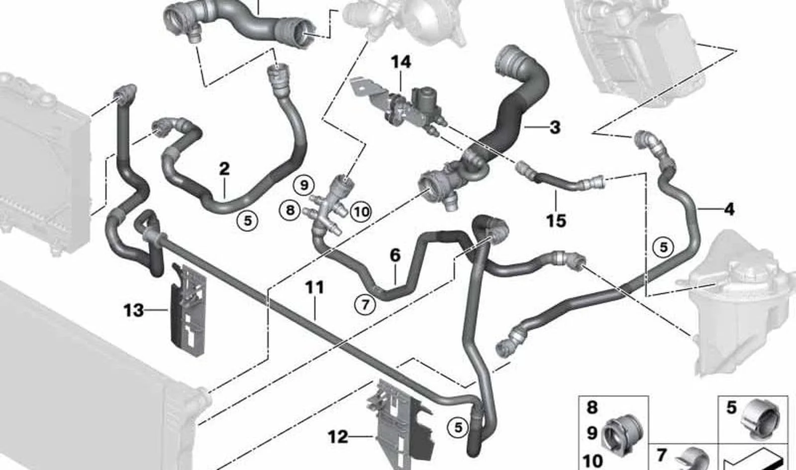 BMW Su Hortumu 17128517081