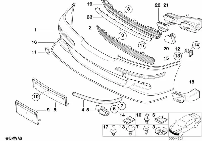 BMW 5 Serisi E39 Tampon Braketi Ön Sağ 51118159362