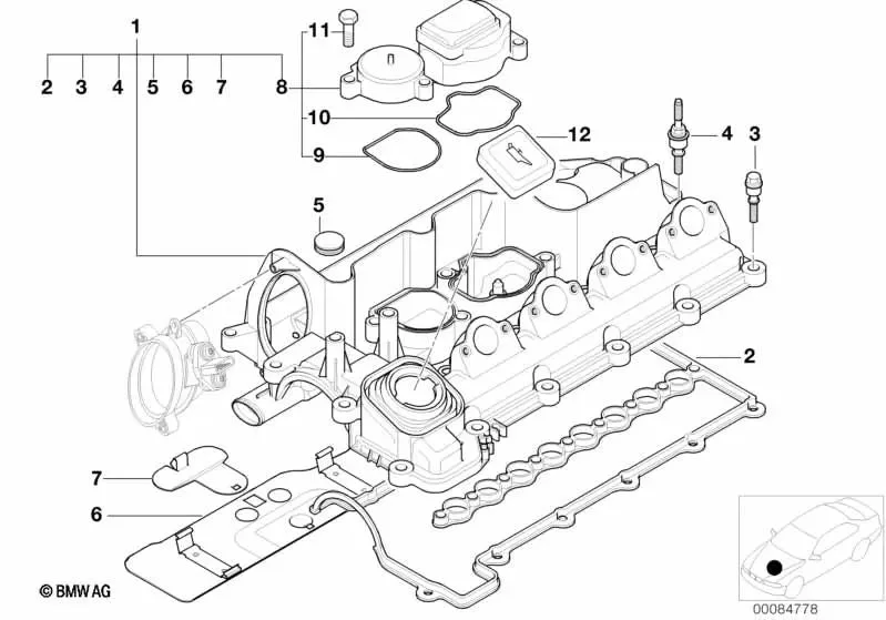 BMW E38 E39 E46 E53… M47 M47N2 M57… Tapa 11122247705