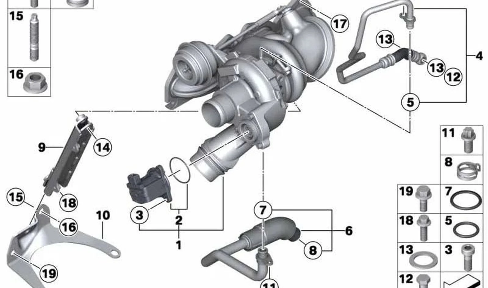 BMW Turbo Ayak Tutucu 11658604854
