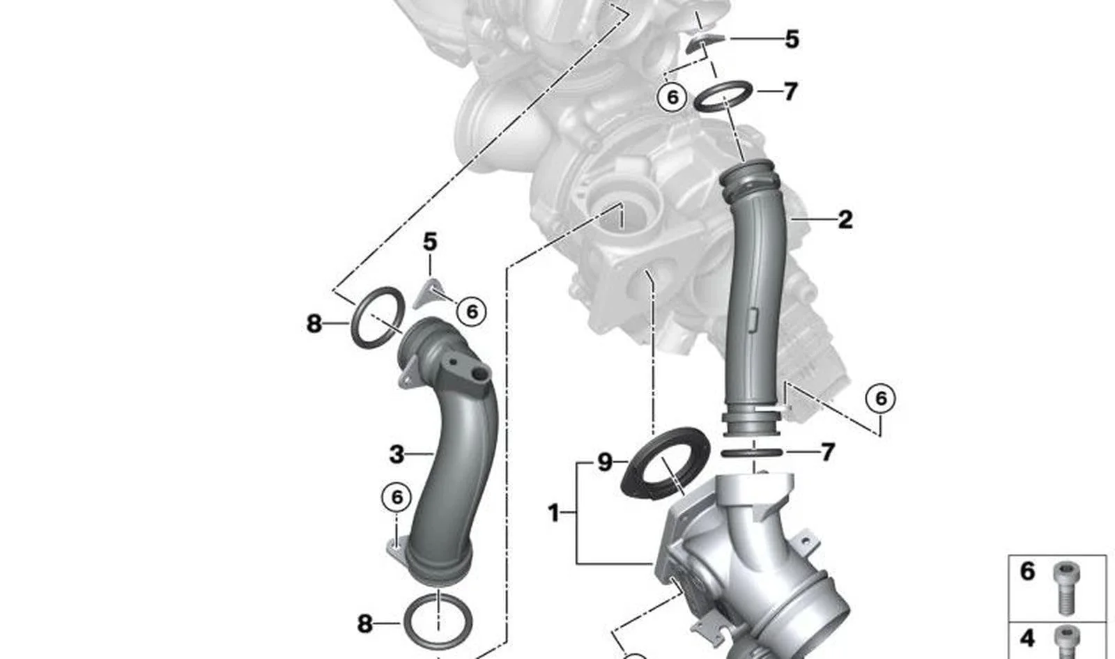 BMW Turbo Bağlantı Borusu 11658513573