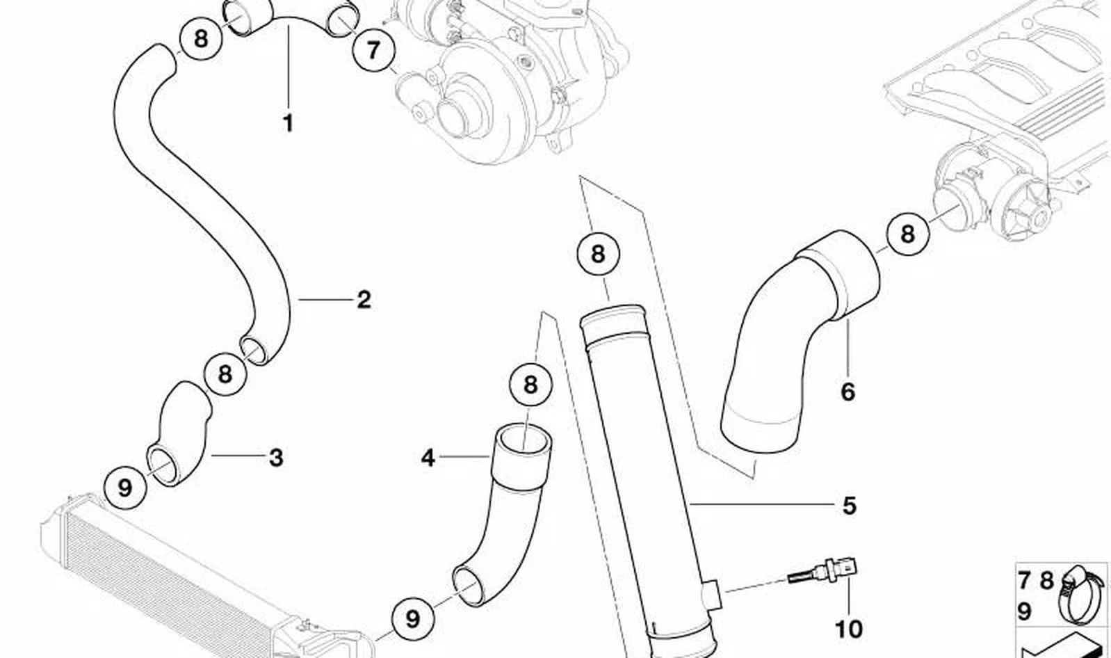 BMW Turbo Hortumu 11617785500