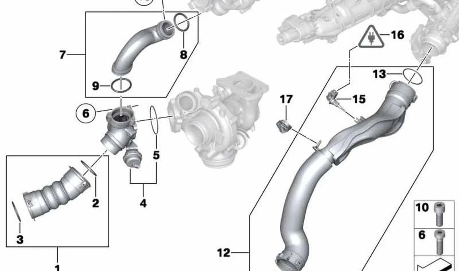 BMW E70 E71 F01 F07… N57S Turbo Oringi 46x5.5mm 11658509140