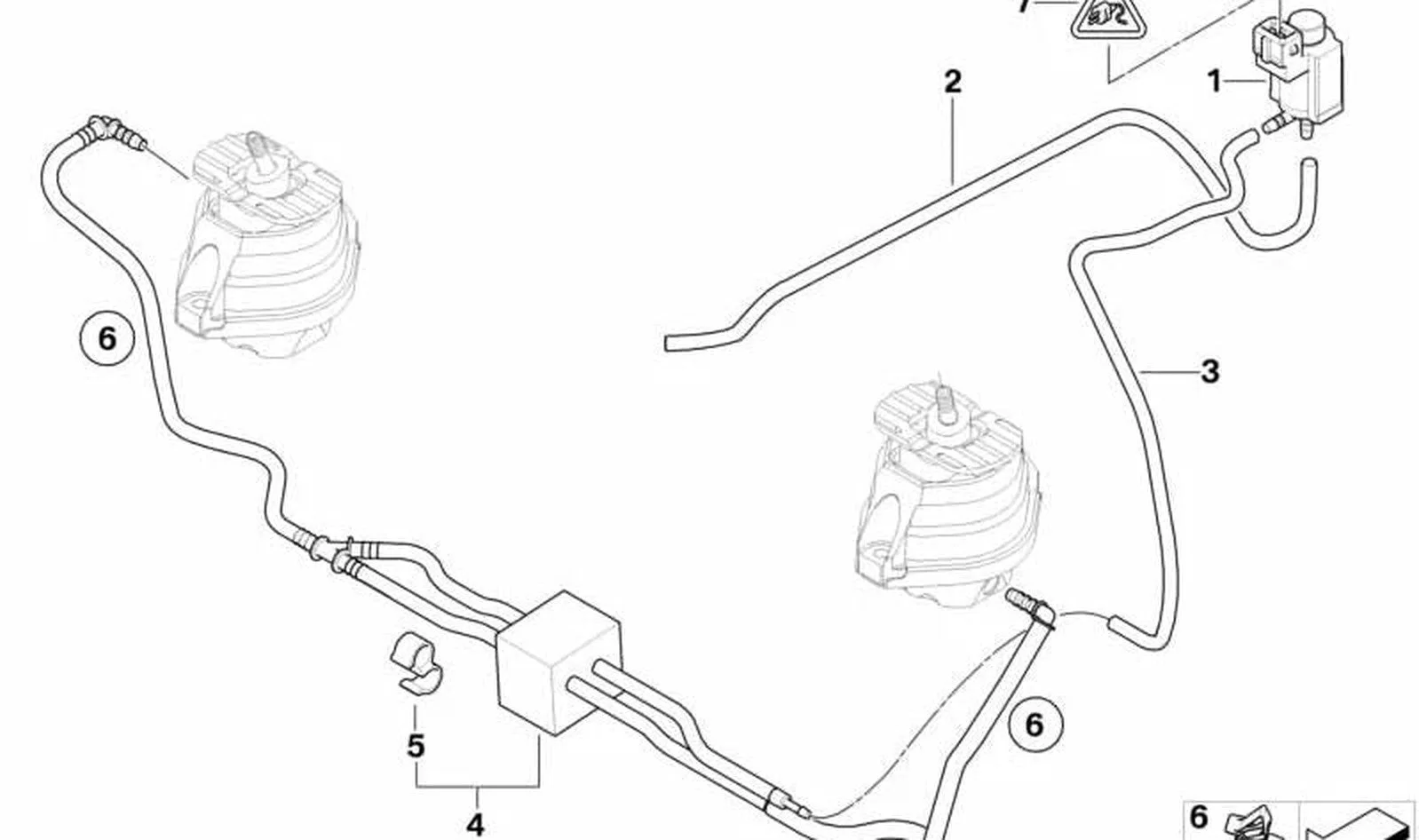 BMW Vakum Borusu 22116773708