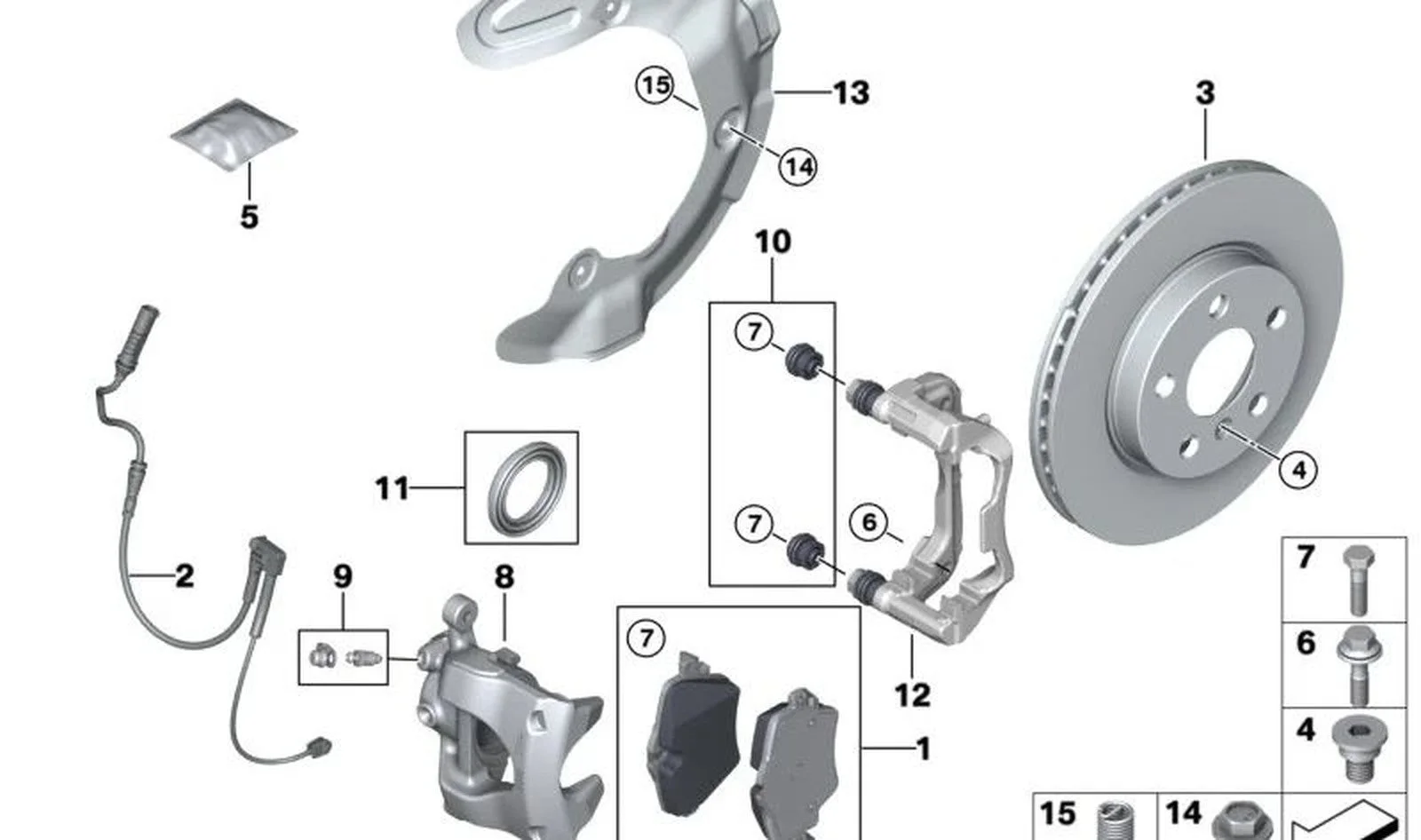 BMW X1 U11 U06 U10/MİNİ U25 Ön Fren Toz Sacı Sağ 34106891104