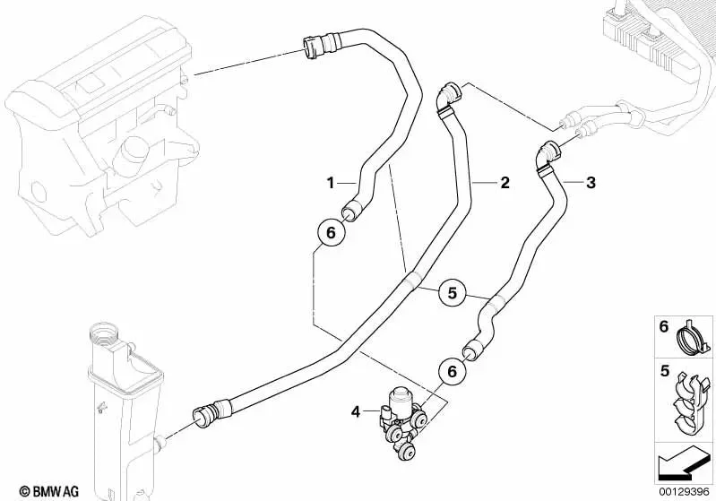 BMW X3 E83 Kalorifer Hortumu 64213400415