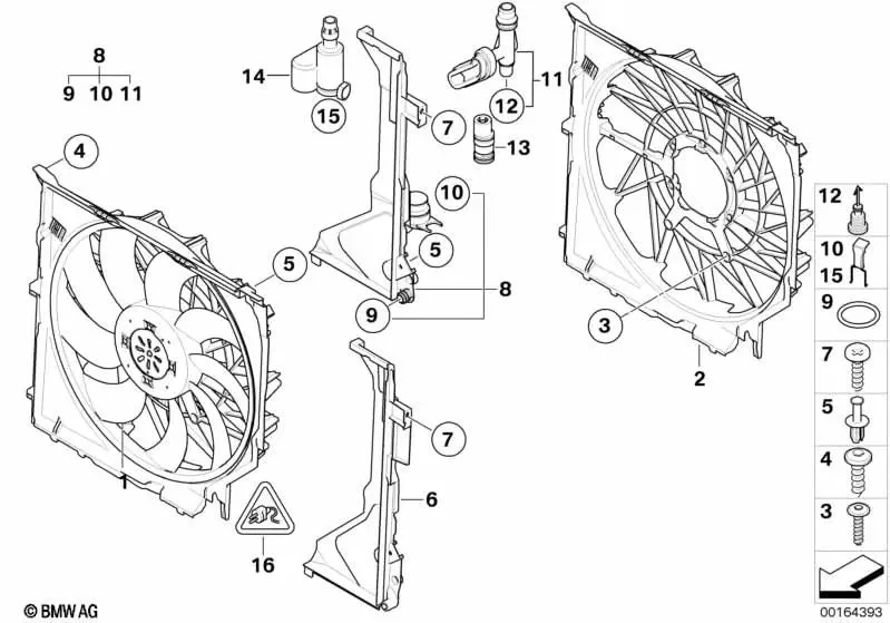 BMW X3 E83 Klima Fanı 600W 17113442089