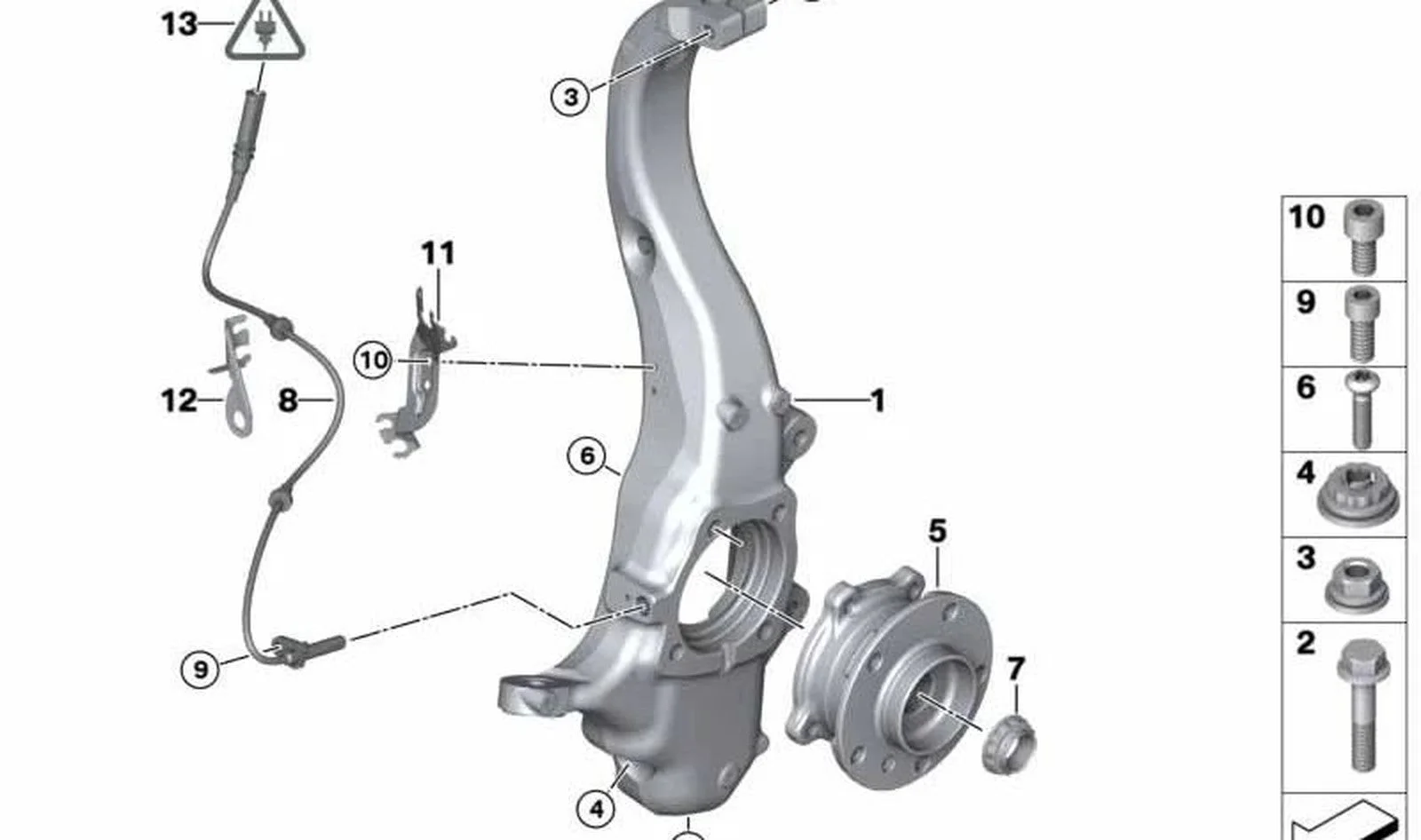 BMW X5 E70 Ön ABS Sensörü 34526771776